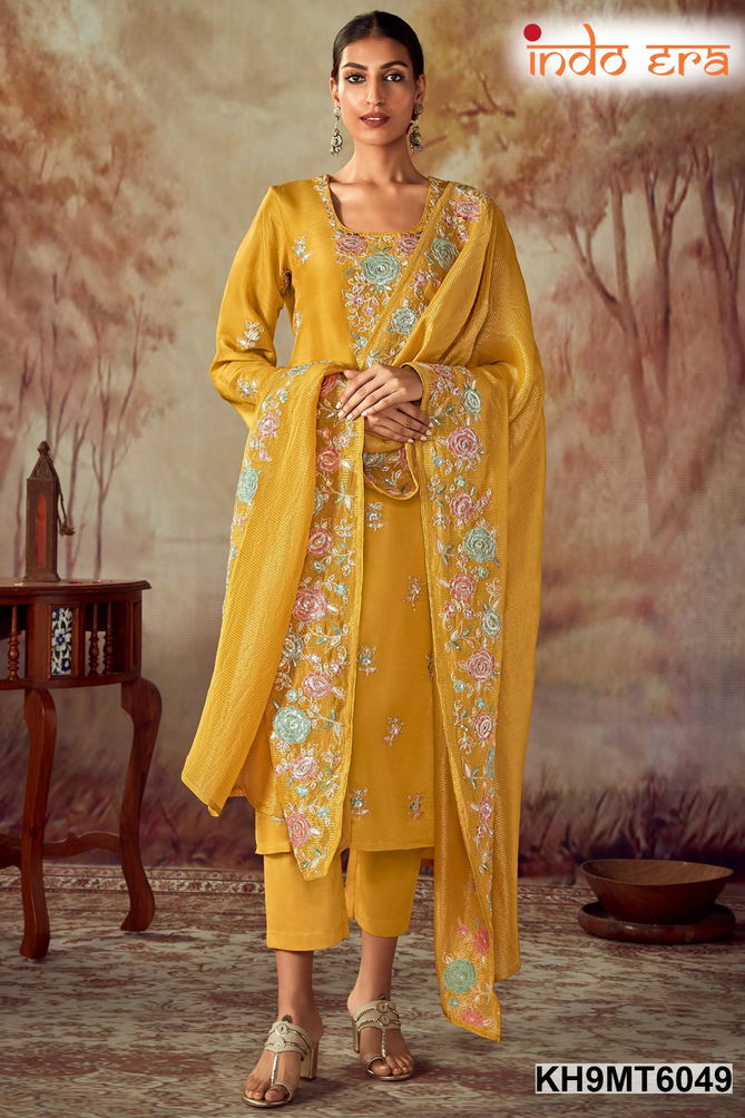 2484 By Indo Era Floral Thread Embroidered Kurti With Bottom Dupatta Wholesale Shop In Surat
